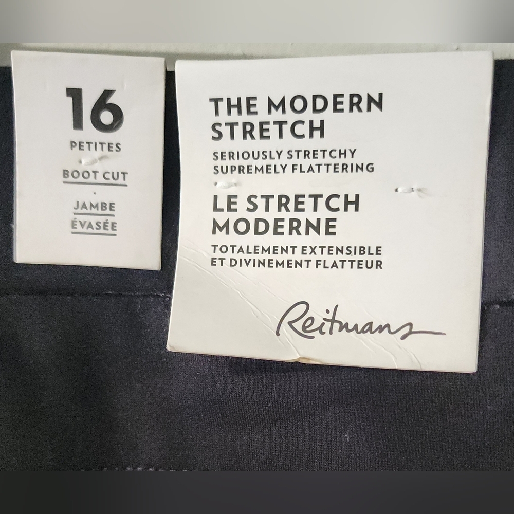 🪻NWT Reitmans Black Wide Leg Women's Pants🪻size:16p - Picture 4 of 4